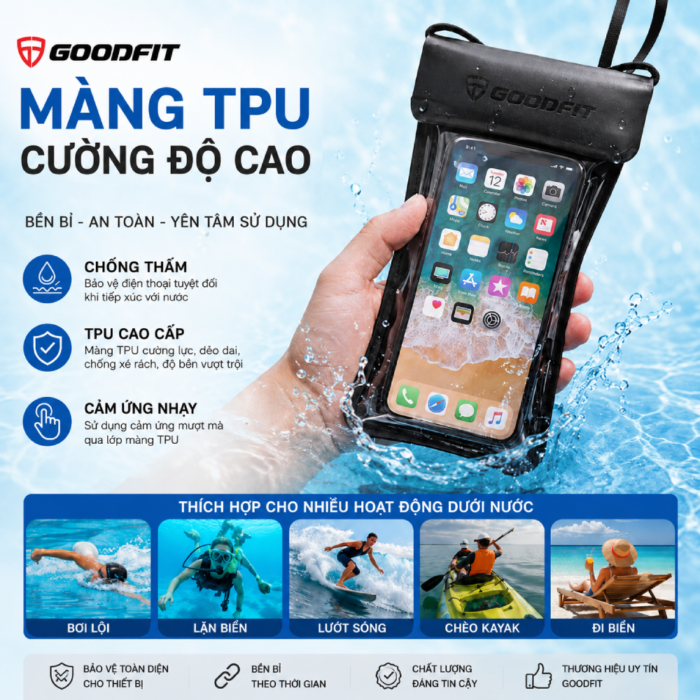 Túi chống nước điện thoại cao cấp GoodFit GF02WP