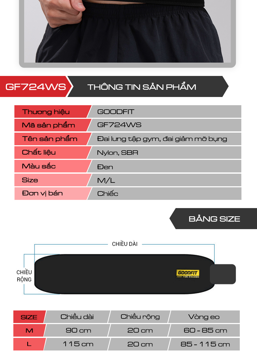 dai lung tap gym GF724WS 01 11 dai lung tap gym GF724WS 01 11