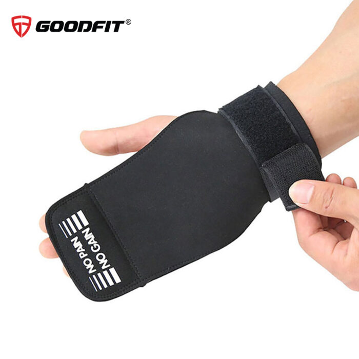 Găng tay tập Gym Lifting bảo vệ lòng bàn tay, có quấn bảo vệ cổ tay GoodFit GF208G