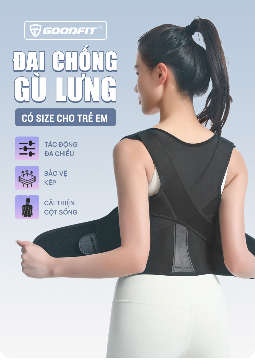 Đai chống gù lưng GOODFIT GF716P