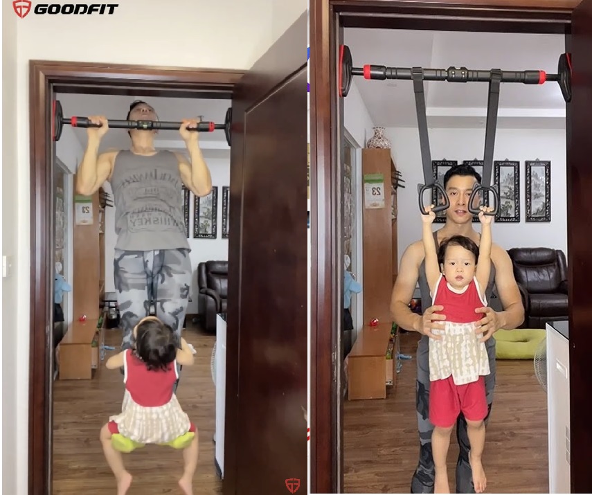 ĐỐI TƯỢNG NÀO NÊN SỬ DỤNG XÀ ĐƠN GẮN CỬA ? 4 Tập thể dục dễ dàng tại nhà với xà đơn treo tường GOODFIT GF201PU. Phù hợp cho dân văn phòng, phụ nữ, trẻ em và người muốn tăng cơ – dụng cụ thể thao tại nhà nhỏ gọn, an toàn, hiệu quả.